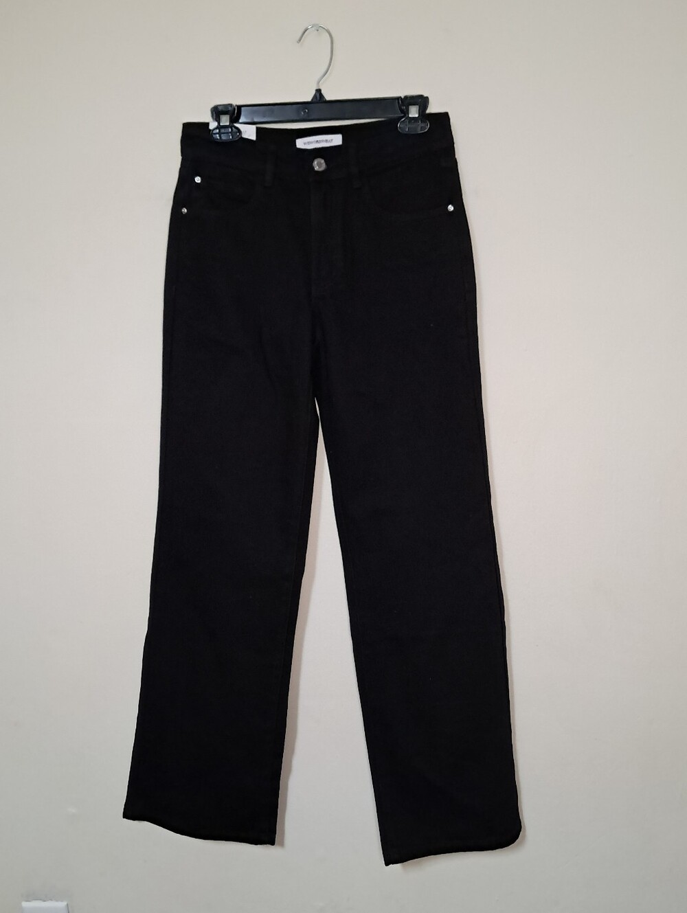 WeWoreWhat Black Mid-rise Straight-Leg Womens Jeans Sz. 23.